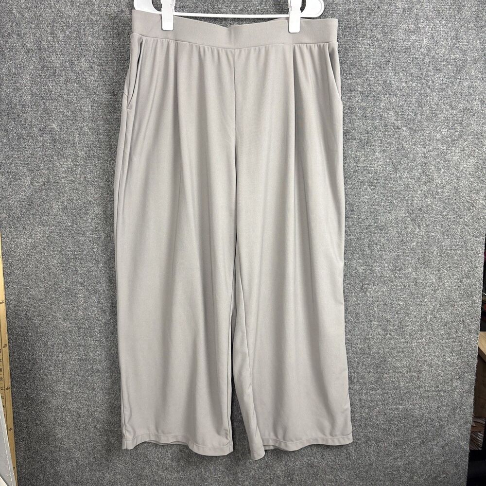 Halara 02878176 Wide Leg Pants Womens Size 1X Gray Flex Sculpt Waist Slimming